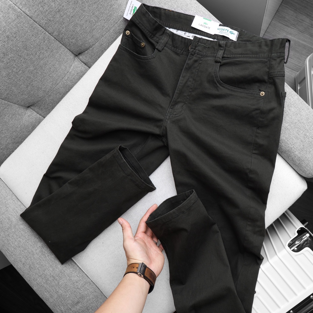 Quần Kaki Dài Giả Jeans Chất Xuất Hàn Cotton Co Giãn , Form Ôm nhẹ Trẻ Trung, BigSize 100kg , Quần dài kaki nam 3bros