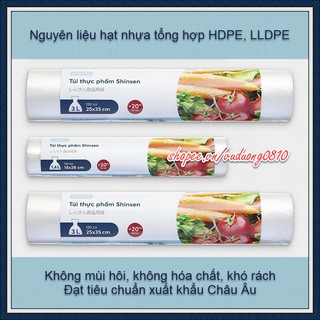 Cuộn 120 túi đựng thực phẩm Inochi 3.0L (kích thước 25cm x 35cm)