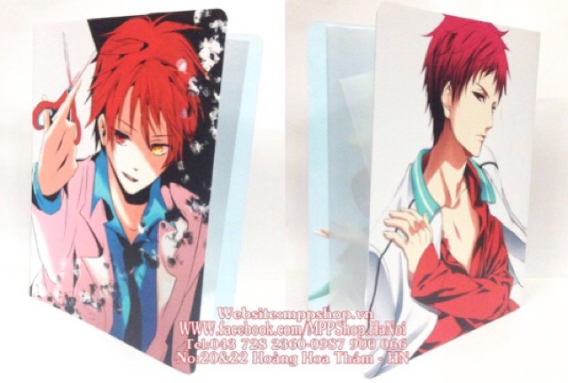 Kẹp đựng bài kiểm tra ảnh kuroko no basket 30 lá đựng 60 ảnh bài