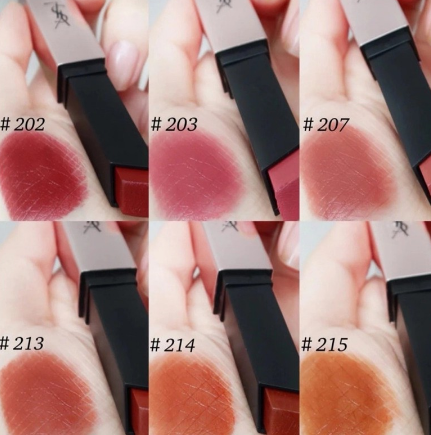 [Hàng mới về] Son môi YSL mềm mịn thích hợp cho mùa thu đông 202-203 - 204-207 - 211-214 - 215 | BigBuy360 - bigbuy360.vn