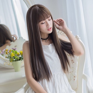 Tóc thẳng nguyên đầu lưới hoa nhuộm line