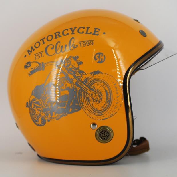 Mũ bảo hiểm 3/4 đầu Napoli Kính Âm  , hàng cao cấp, chính hãng bảo hành 12 tháng