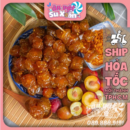 Mận khía muối ớt Ăn Vặt Su Xoắn