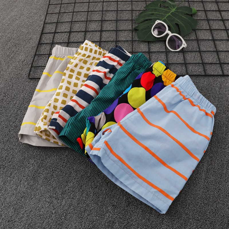 Quần Short Vải Cotton Mỏng Thời Trang Hè Hàn Quốc Cá Tính Cho Bé Trai