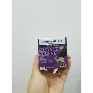 KEM DƯỠNG DA NHAU THAI CỪU LANOLIN VỚI TINH CHẤT 🍇 HẠT NHO CỦA HEALTHY CARE 100G