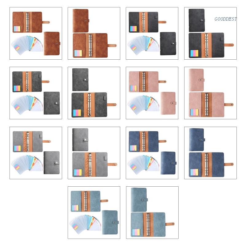 Túi Đựng Tiền Tiết Kiệm Có Khóa Kéo A6 6 Vòng Tiện Dụng