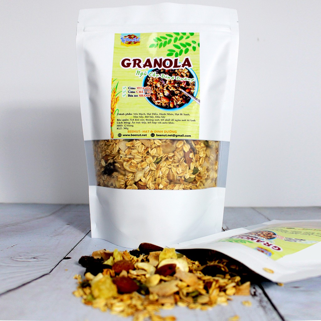 Granola Mix 7 Loại [500g] - Ngũ Cốc Dinh Dưỡng - Ăn Kiêng - Không Đường - Không Phẩm Màu Nhân Tạo - BeeNut | BigBuy360 - bigbuy360.vn