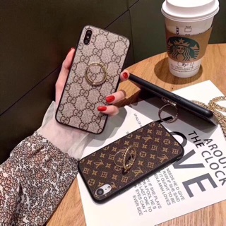 Ốp Lưng in hình LV vs GC kèm Nhẫn iring dành iPhone
