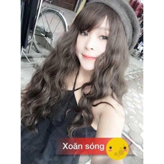 Tóc Giả Nguyên Đầu Xoăn Sóng Xù