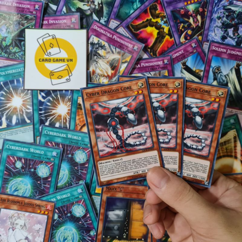 [BÀI IN] Bài YuGiOh - Bộ 54 lá bài CyberDark Dragon Deck - Card Game VN