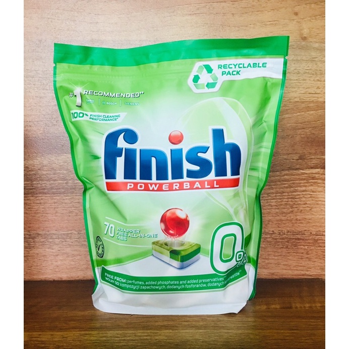 Viên/ gel rửa bát Finish Eco 0%