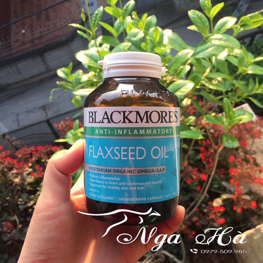 Tinh Dầu Hạt Lanh Blackmores Flaxseed Oil 1000mg Hộp 100 Viên