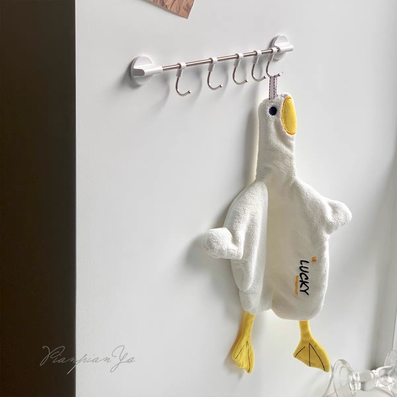 Khăn lau tay chú vịt mệt mỏi dễ thương -may.decor