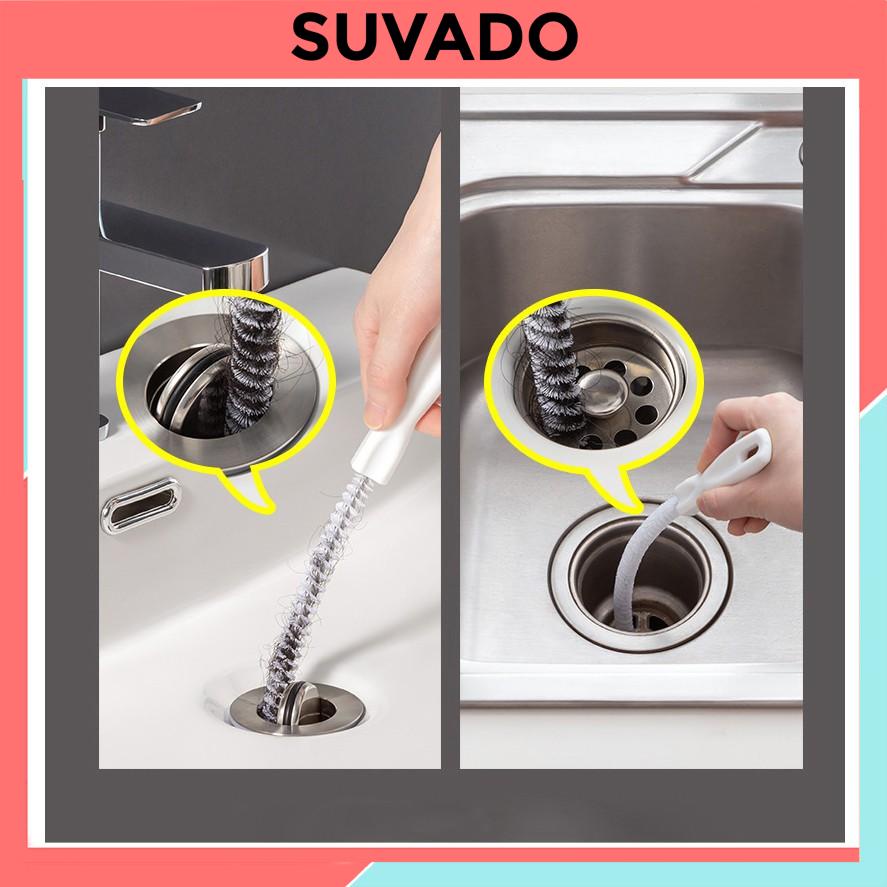 Cây thông cống thoát nước dụng cụ Gắp Rác  Que Thông Tắc Bồn rửa, ống cống uốn cong gấp gọn siêu tiện lợi RY285 SUVADO