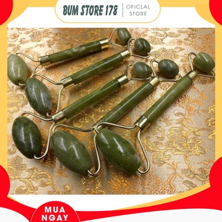 Cây lăn mát xa mặt / cơ thể 2 đầu đá cẩm thạch