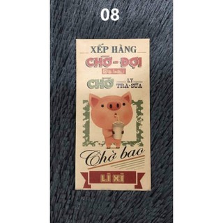 Set 10 bao lì xì bằng giấy kraft