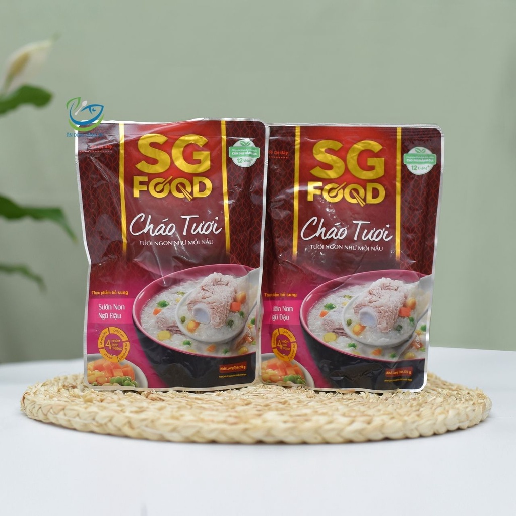 Cháo tươi gói ăn liền sg food cho bé ăn dặm 89360 - ảnh sản phẩm 7