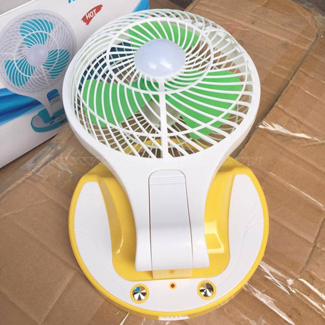 PVN2577 Quạt Tích Điện Mini Fan 2 In 1 Gấp Gọn T2