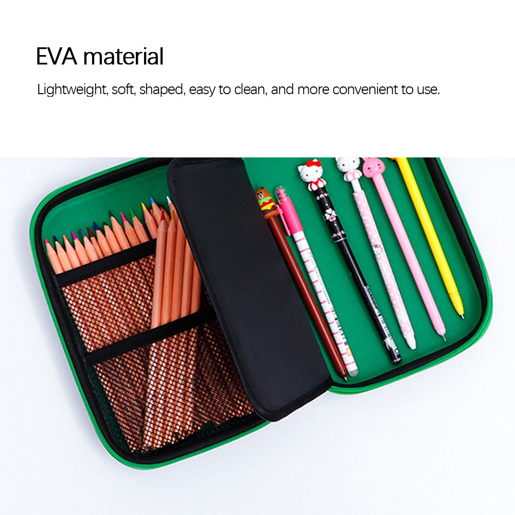 Túi Đựng Bút EVA Họa Tiết Mosaic Hoạt Hình Dễ Thương Cho Học Sinh