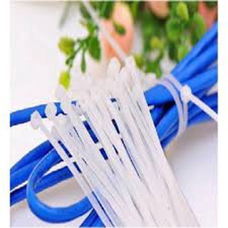 [Có sẵn] [Ảnh thật] Dây rút 4*150mm (màu trắng)