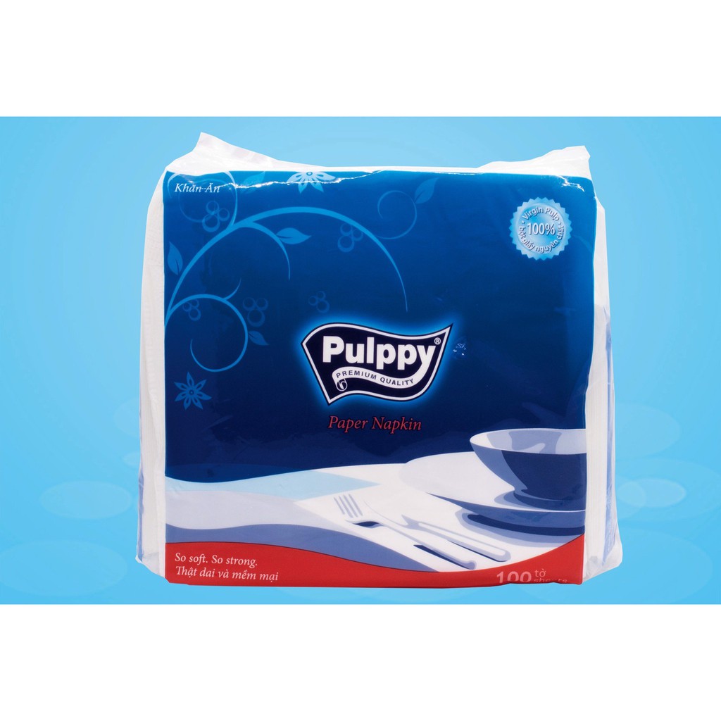Khăn Giấy Ăn Pulppy 100 tờ - Tiện lợi sử dụng BIGSUKA