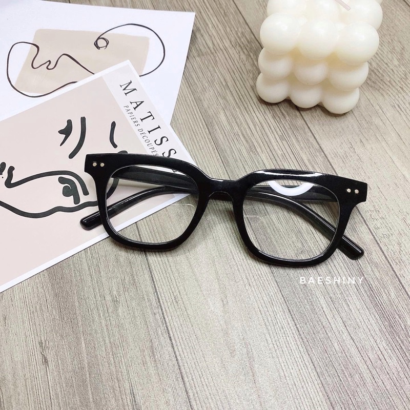 MẮT KÍNH CHỮ V HOTTREND THỜI TRANG FORM VUÔNG NHỎ ẢNH THẬT SHOP CHỤP BAESHINY MK01