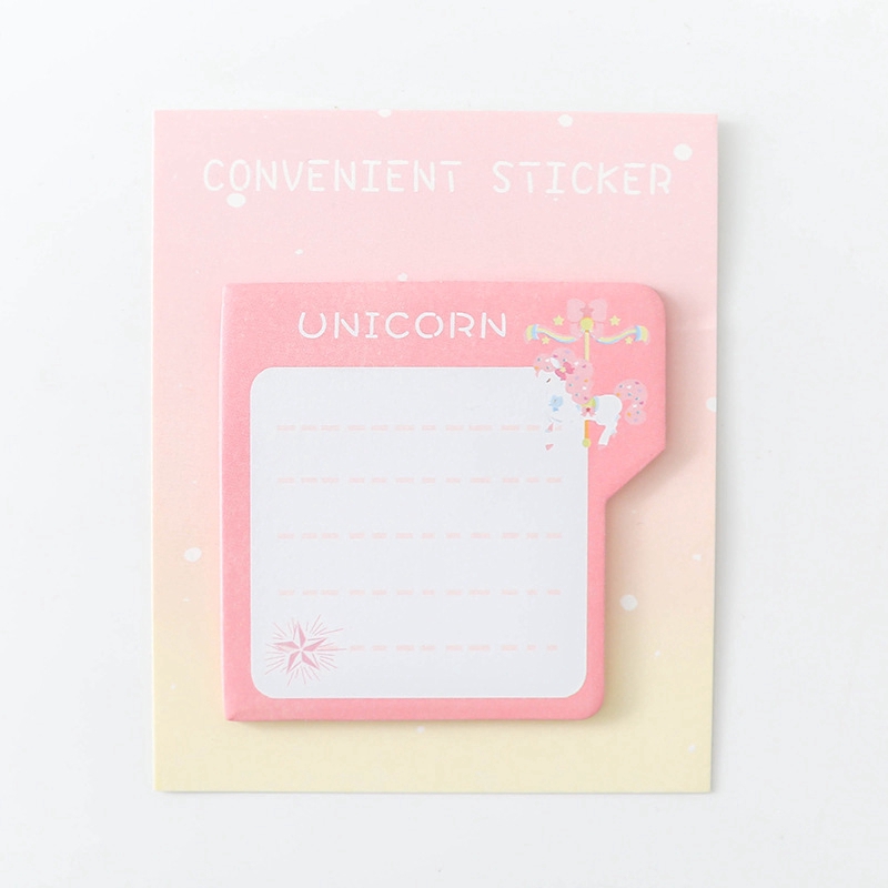 Tập 30 Tờ Giấy Note, Giấy Dán Ghi Chú, Sticky Note UNICORN Phong Cách Hàn Quốc Dễ Thương Tiện Lợi ST399