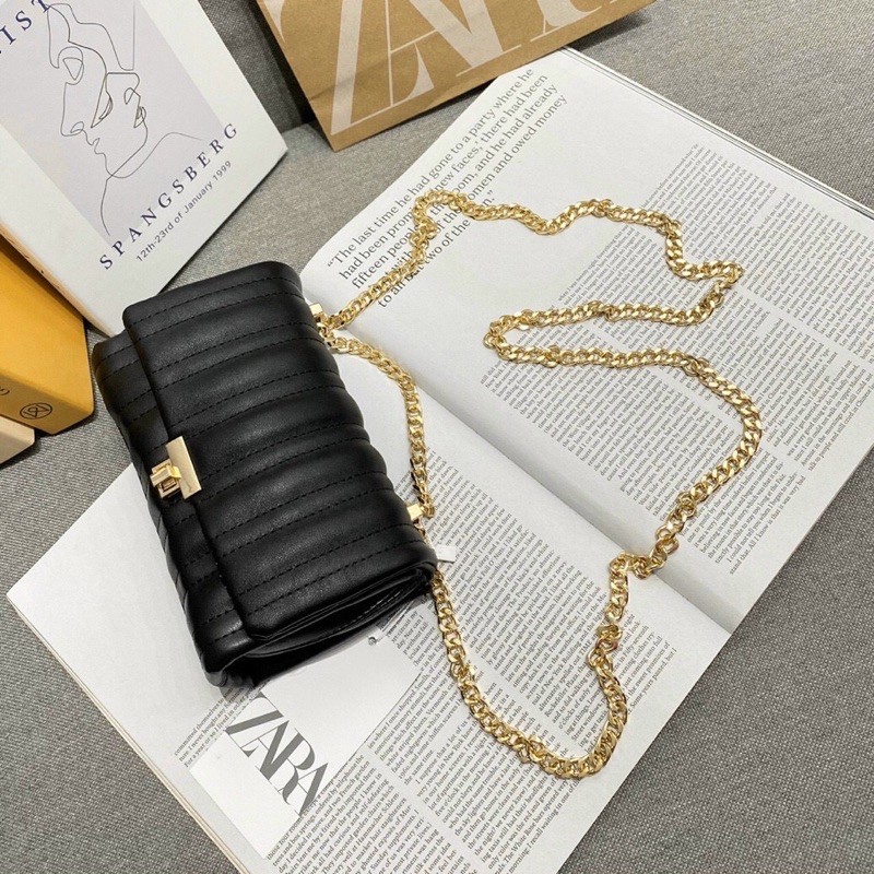 TÚI ZARA CHẦN SỌC SIZE NHỎ