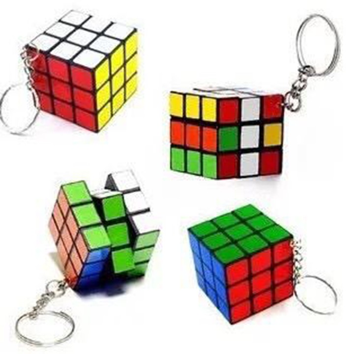 Combo Rubik 3x3 và móc khóa Rubik 3x3