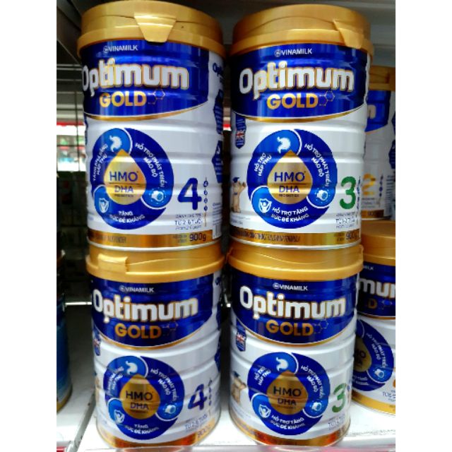 (MẪU MỚI NHẤT)Sữa Optimum Gold số 3 và số 4 900g