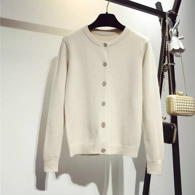 (HÀNG ORDER) Áo Cardigan len cúc cổ tròn M067-1 | BigBuy360 - bigbuy360.vn