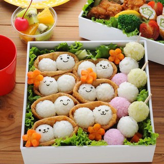 Khuôn Làm Cơm Nắm Mini Hình Hoạt Hình Sáng Tạo