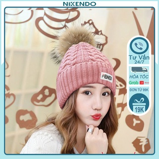 Xả Hàng Mũ Len Beanie Lót Nỉ bên Trong ML1
