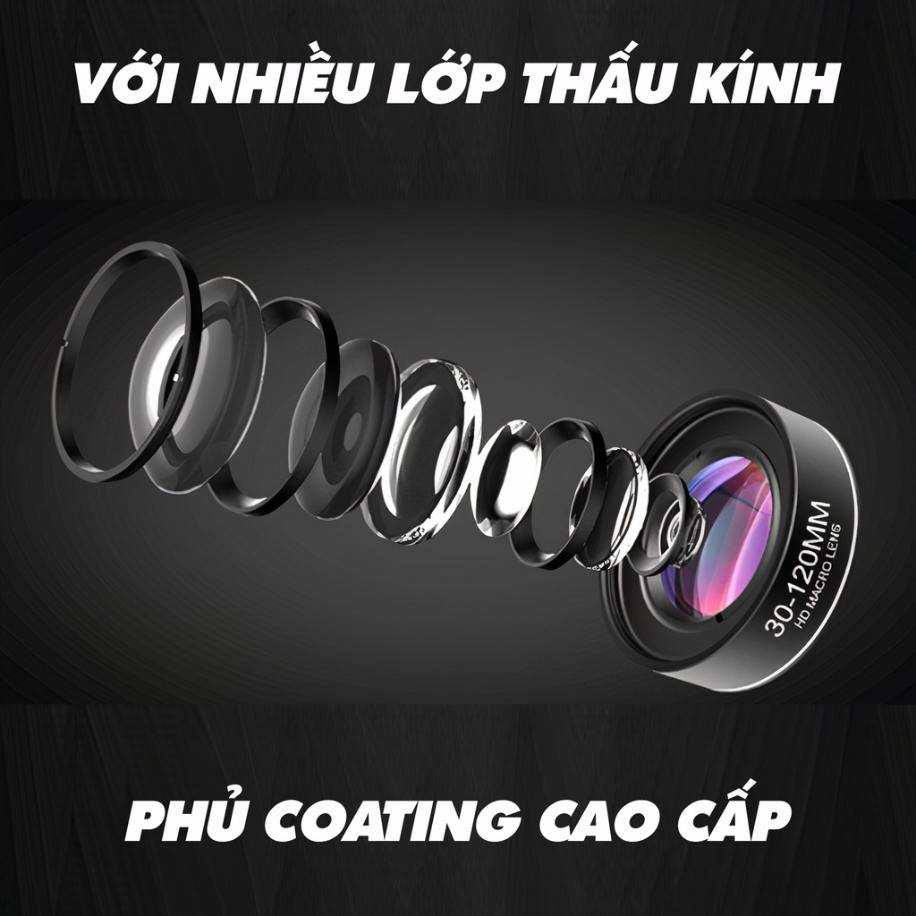Lens macro, ống kính macro cao cấp fullhd 4K, độ nét cao 30mm-120mm, chuyên chụp siêu cận cảnh