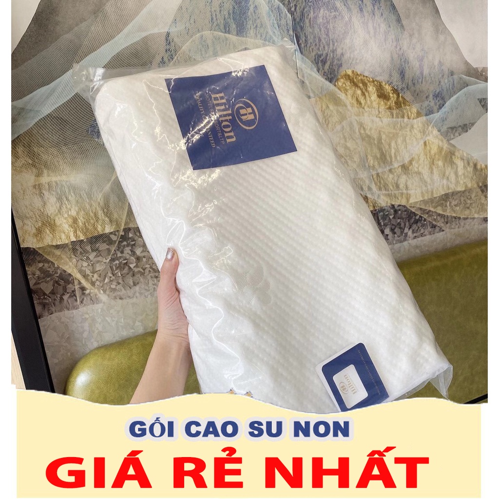 Gối cao su non người lớn 💖𝐅𝐑𝐄𝐄 𝐒𝐇𝐈𝐏💖Gối cao su non Hilton tự nhiên cao cấp mang lại giấc ngủ cực kì êm ái