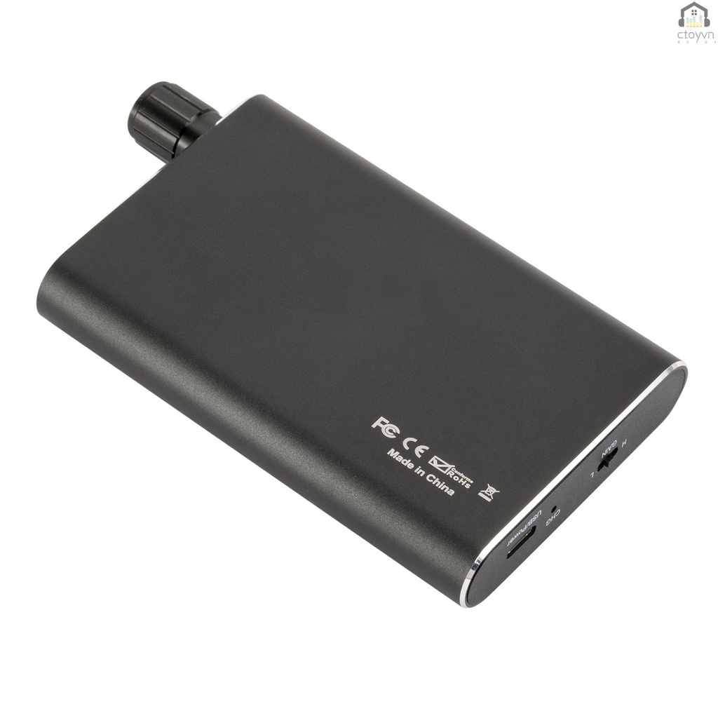 Bộ khuếch đại tai nghe Hifi vỏ nhôm AMP 600mAh với cổng 3.5mm