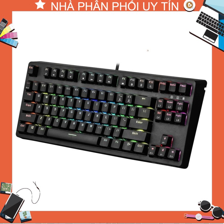Bàn phím cơ E-Dra EK387 RGB + Tặng máy hút bụi phím Mini | BigBuy360 - bigbuy360.vn