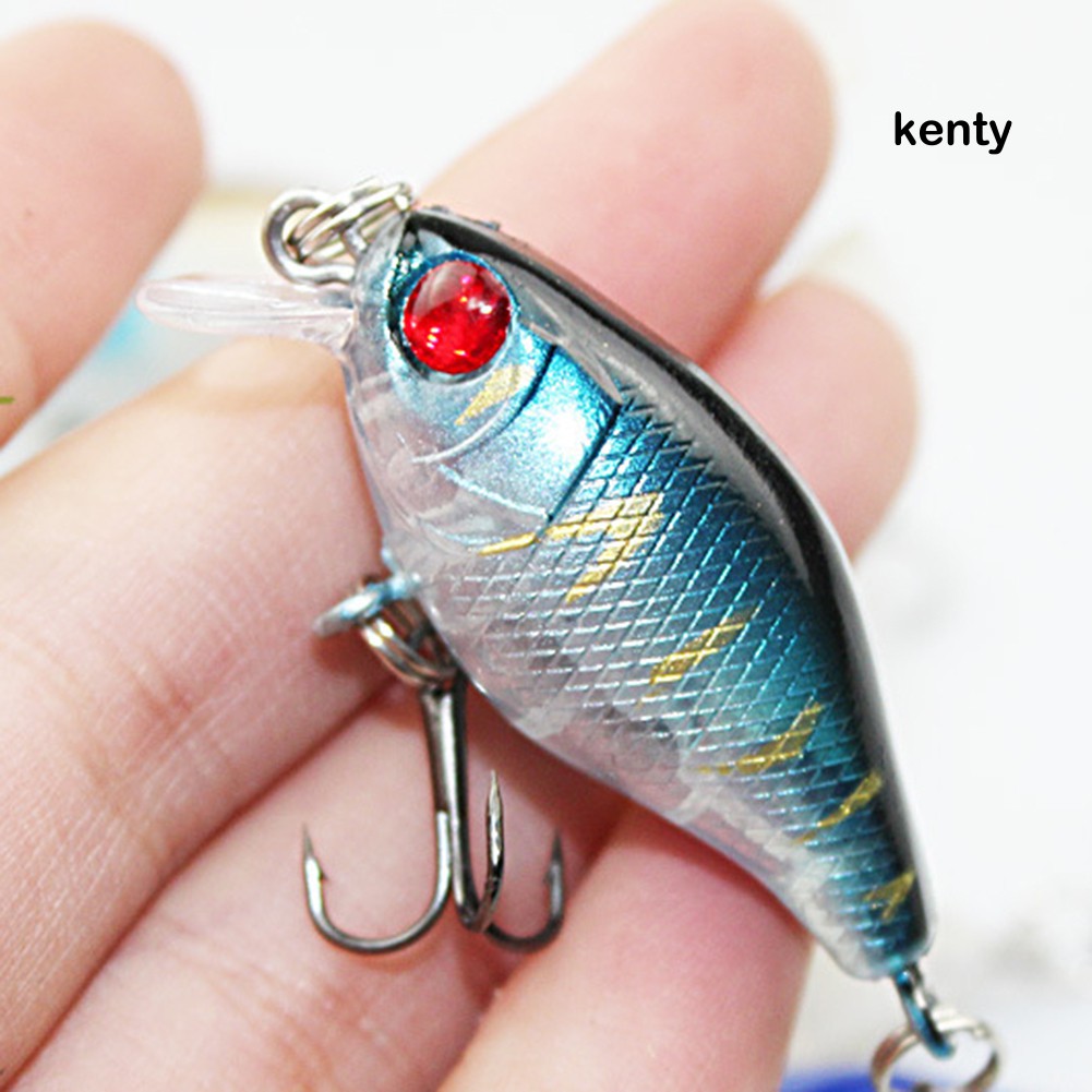 Kt KT☀Mồi Giả Câu Cá Bằng Nhựa Cứng 4cm