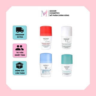 Lăn khử mùi Vichy giúp vùng dưới cánh tay khô thoáng 72h - 50ml Pháp