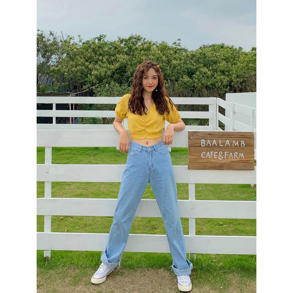 QUẦN JEANS  ống rộng (-kèm ảnh thật)