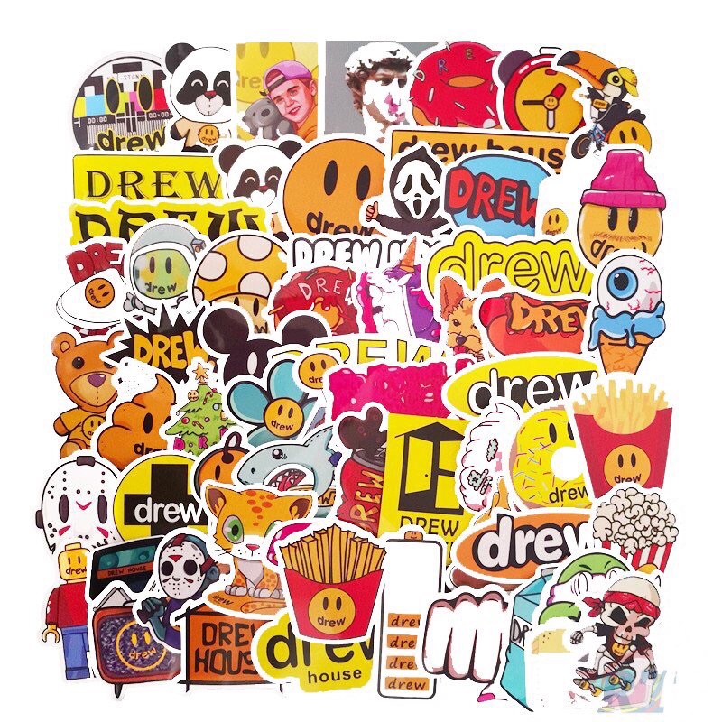 combo 30-60 sticker drew house-justinbieber Graffiti/hình dán graffiti