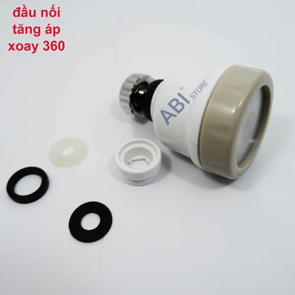 Đầu nối vòi rửa bát tăng áp xoay 360 độ đẹp giá rẻ ( không dây )