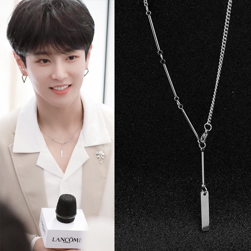 Dây chuyền thép không gỉ thiết kế phong cách hip hop đơn giản thời trang unisex