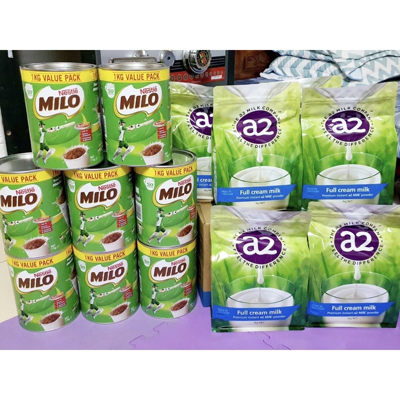 Sữa tươi A2 và Milo Úc [shopmetho]