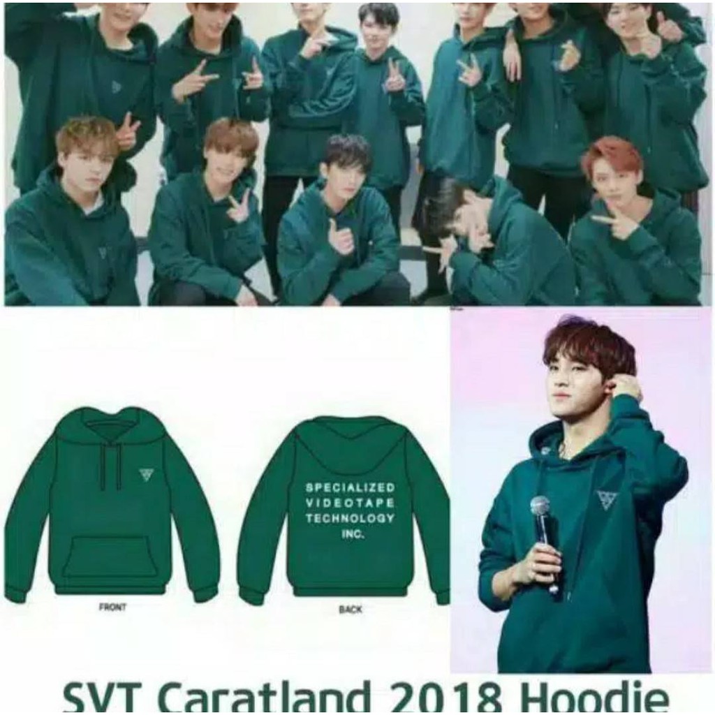 Áo Khoác Hoodie Hàn Quốc Seventeen Caratland 2018 Clapt (M-Xxl)