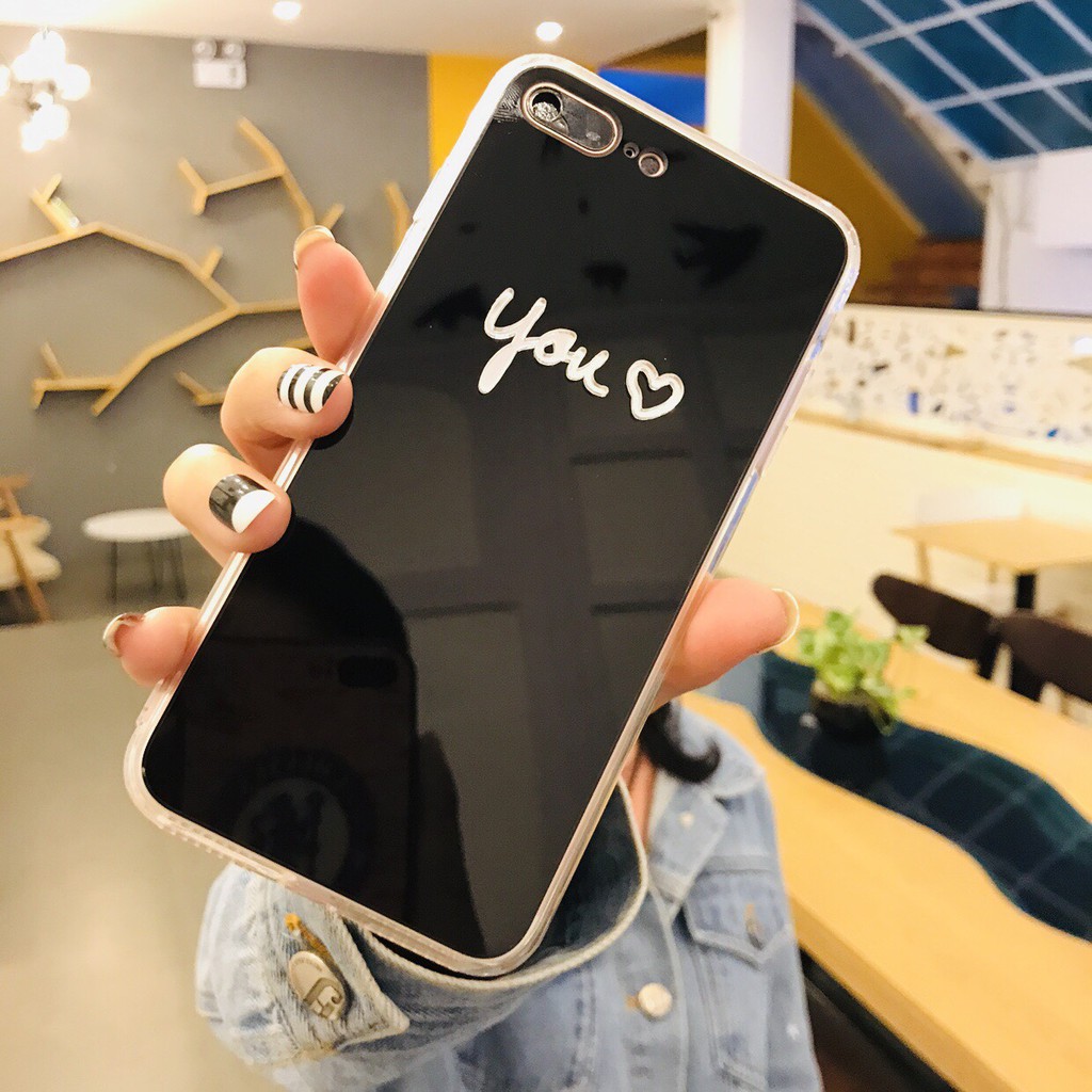[ IPHONE ] Ốp Lưng You, Me Gương 3D - Lưng Silicon Giả Kính, Chữ Gương - C030 | BigBuy360 - bigbuy360.vn