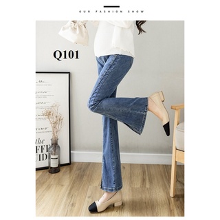 Quần Jean bầu ống loe dáng dài--Hàng Quảng Châu CC