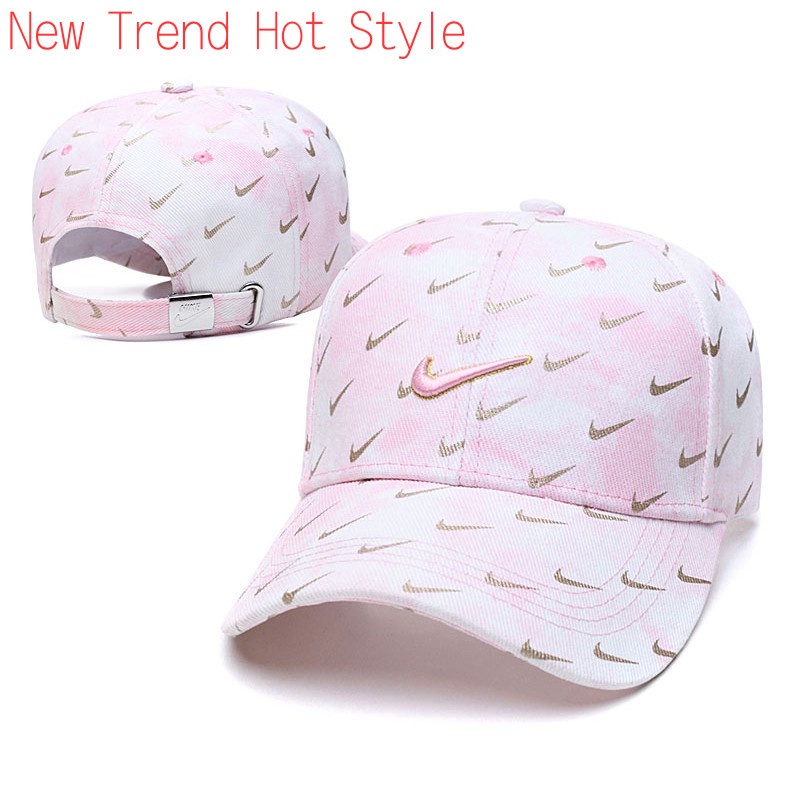 Mới Mũ Lưỡi Trai NIKE Họa Tiết Rằn Ri Thêu Chữ Thời Trang Cá Tính