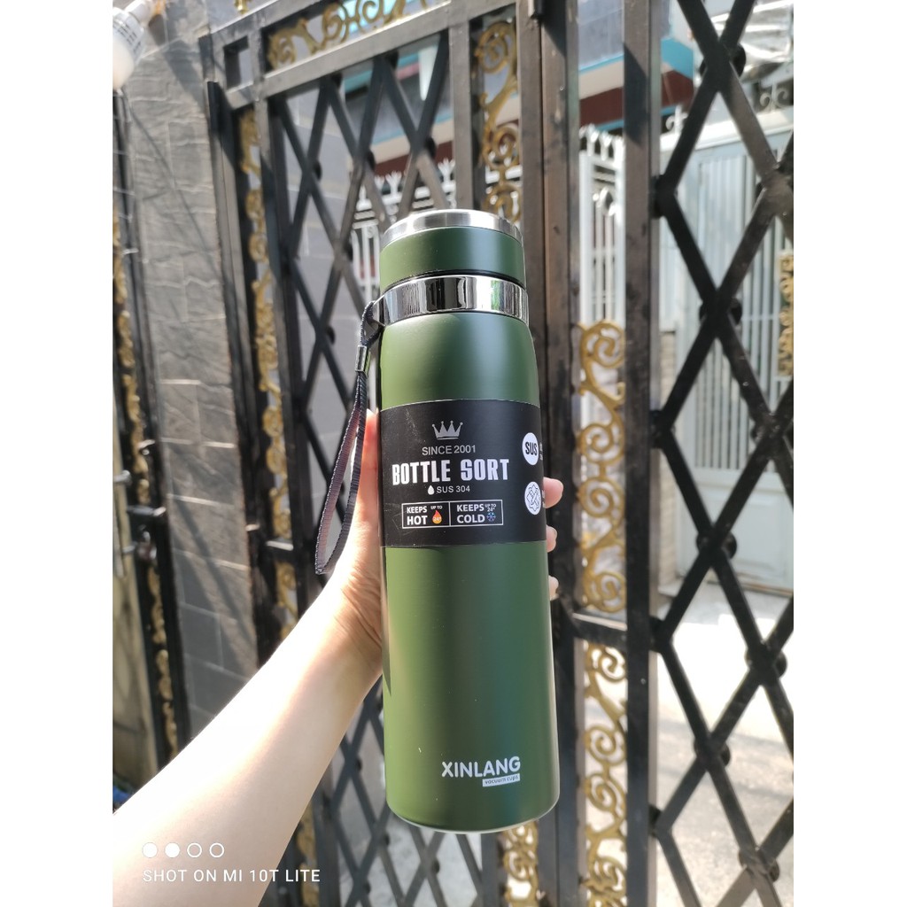 [Xả Kho] Bình giữ nhiệt bottle sport 1000ml inox 304 cao cấp