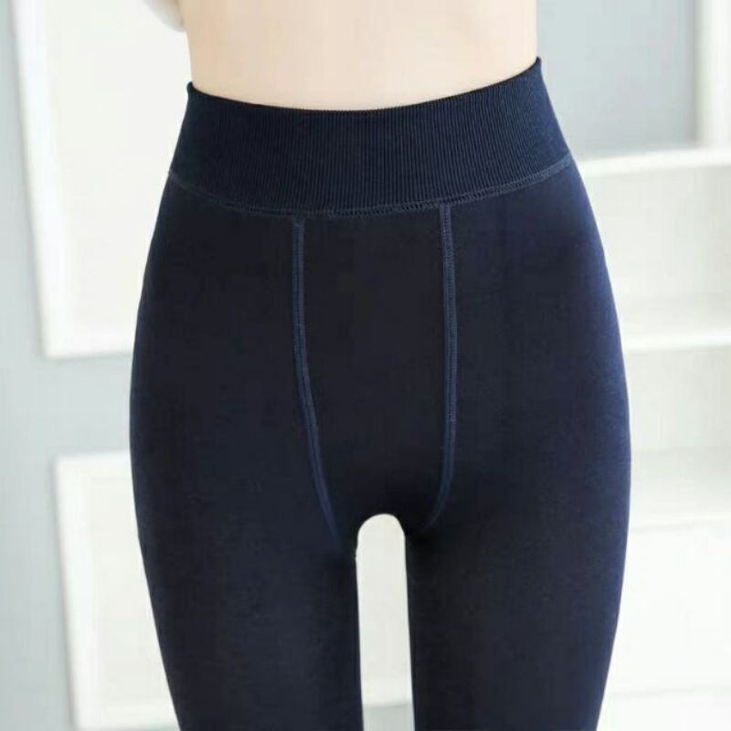 chuyên sỉ quần legging dài lót lông túi tím